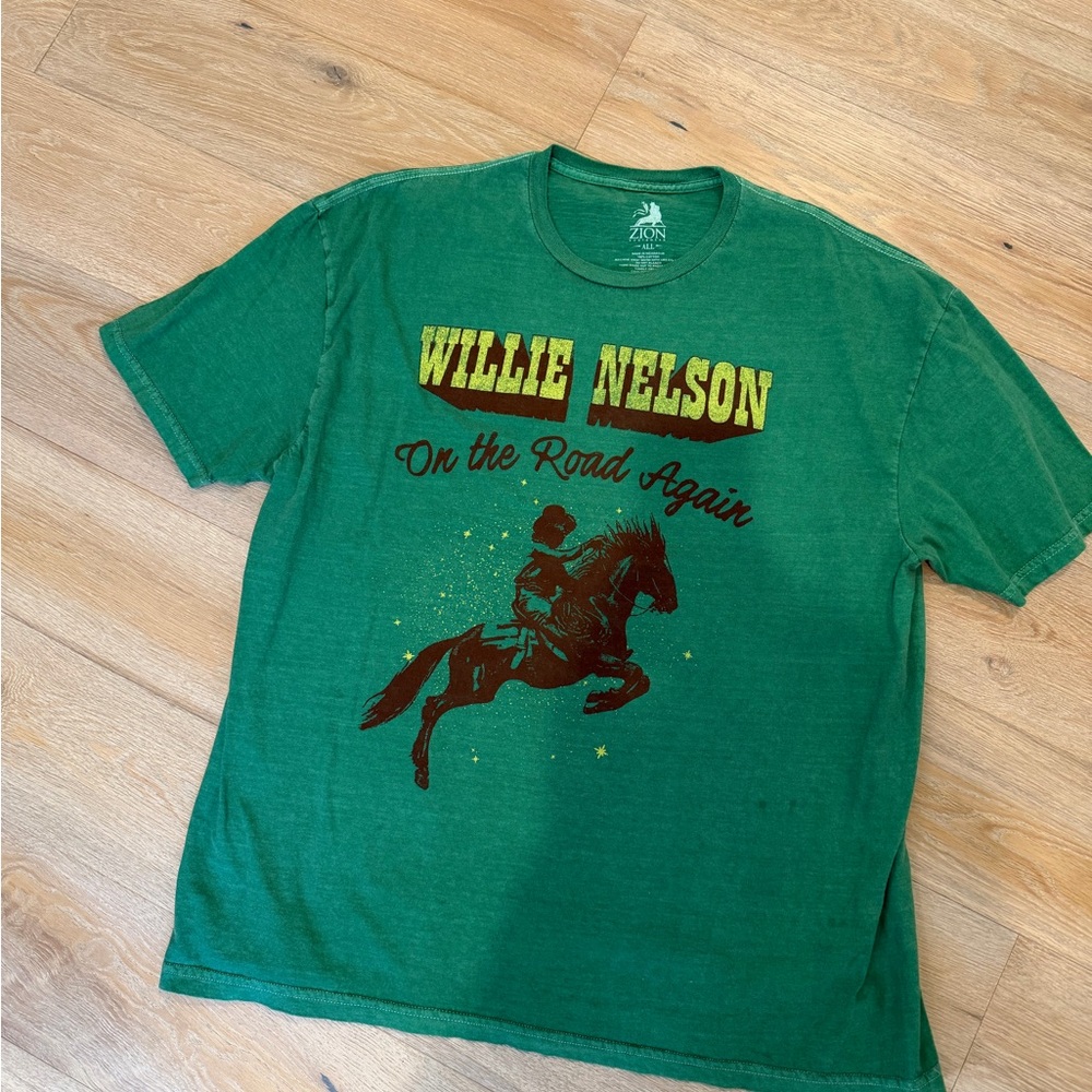 Willie Nelson On the Road Again Oversized Tee